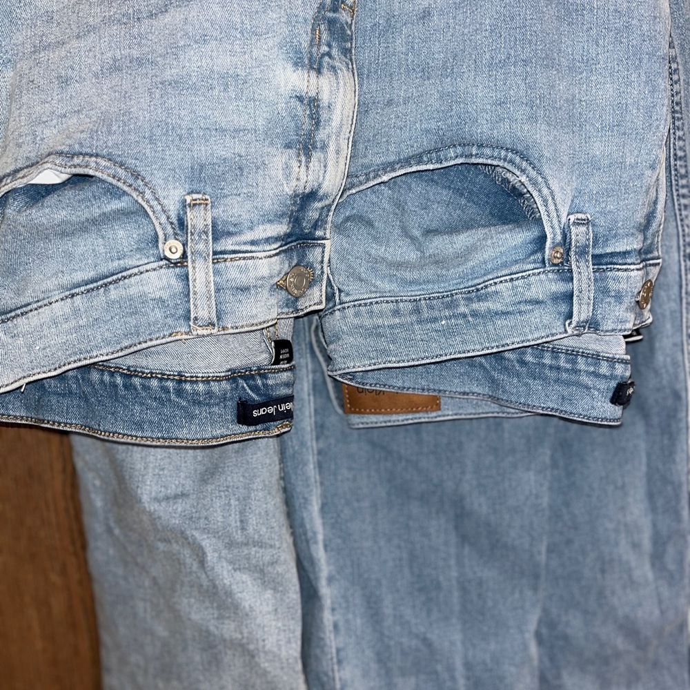 Calvin Klein Light Blue Denim  distressed Jeans DUO!